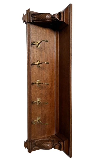 Arts & Crafts Wall Coat Rack by Kobus de Graaff, 1900s